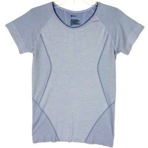Zella Blue Stand Out Seamless Training Tee Shirt